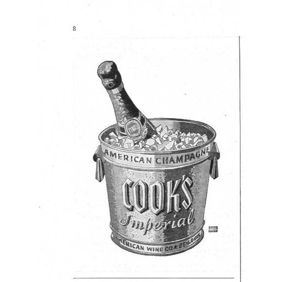 Cooks Imperial American Champagne Ice Bucket 1940s Vintage Print Ad - Picture 1 of 4
